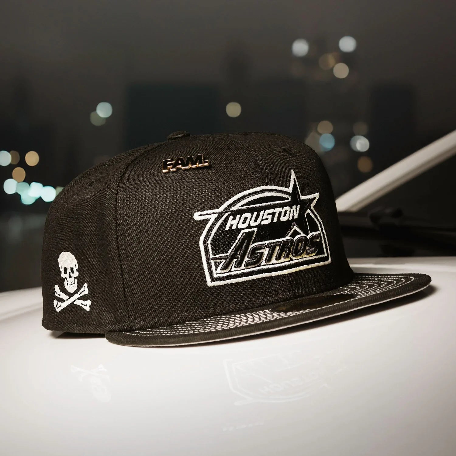 HOUSTON ASTROS MLB BLACK GRAY UV NEW ERA 59FIFTY FITTED CAP