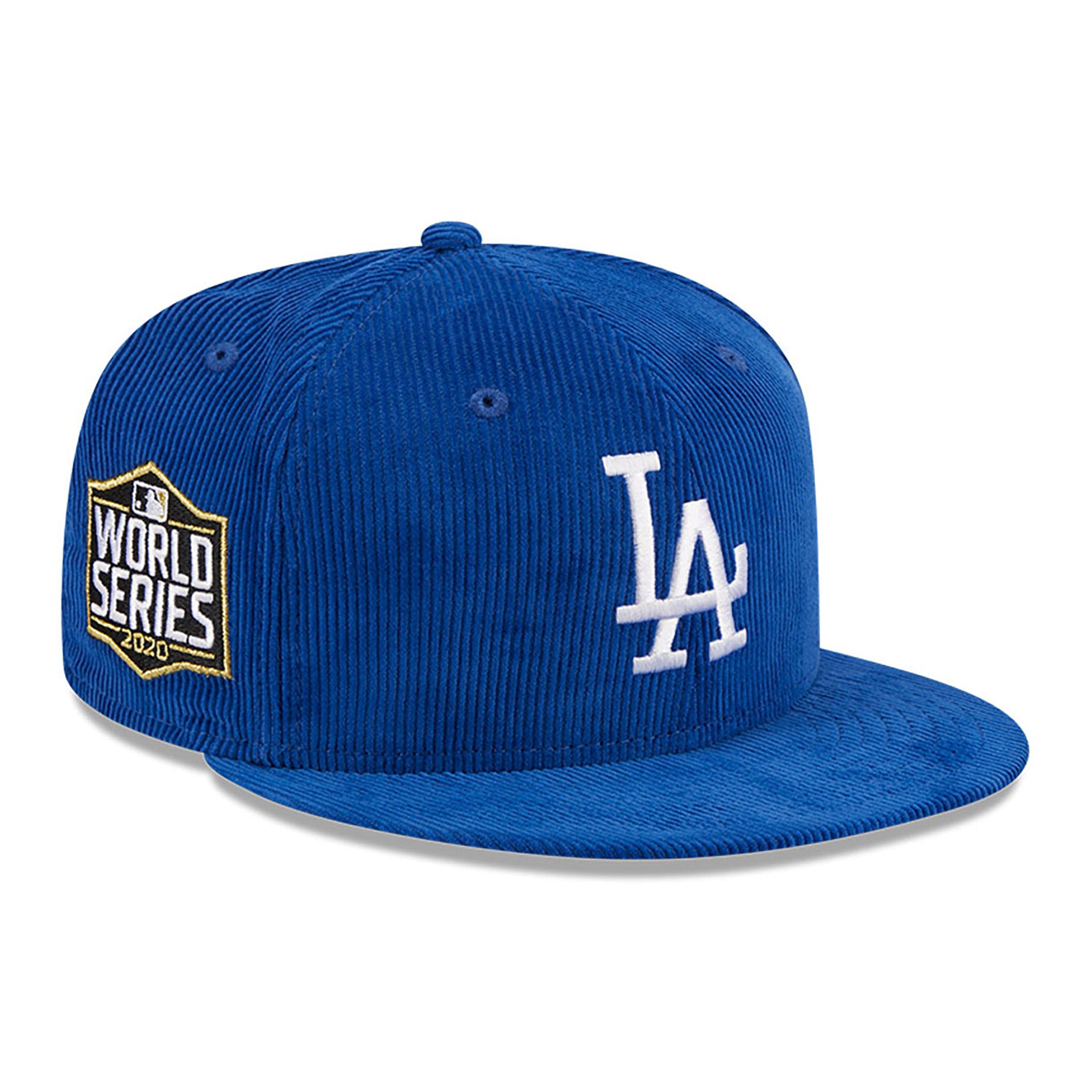 NEW ERA 59FIFTY MLB THROWBACK CORD LOS ANGELES DODGERS BLUE FITTED CAP