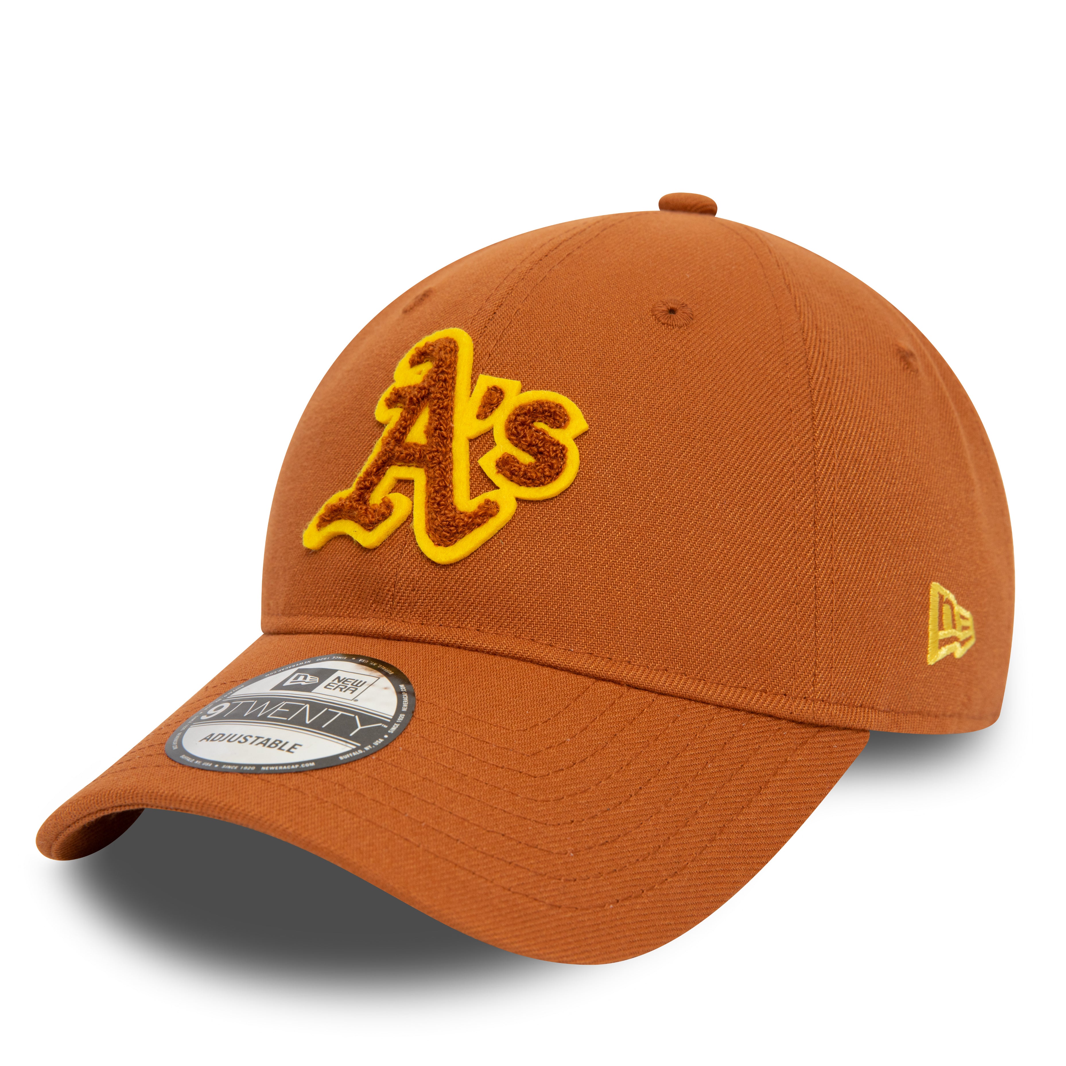 NEW ERA 9TWENTY MLB OAKLAND ATHLETICS BOUCLE MED BROWN CAP