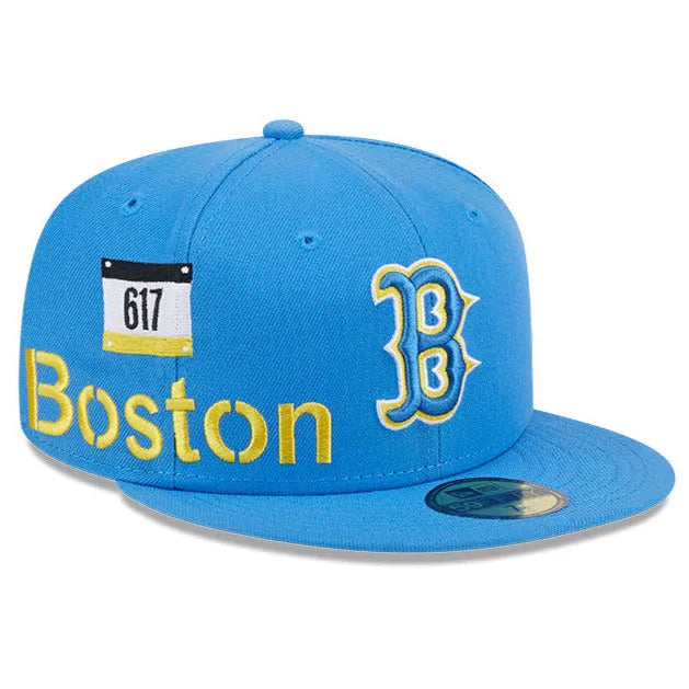 NEW ERA 59FIFTY MLB BOSTON RED SOX CITYCON BLUE GREY UV FITTED CAP