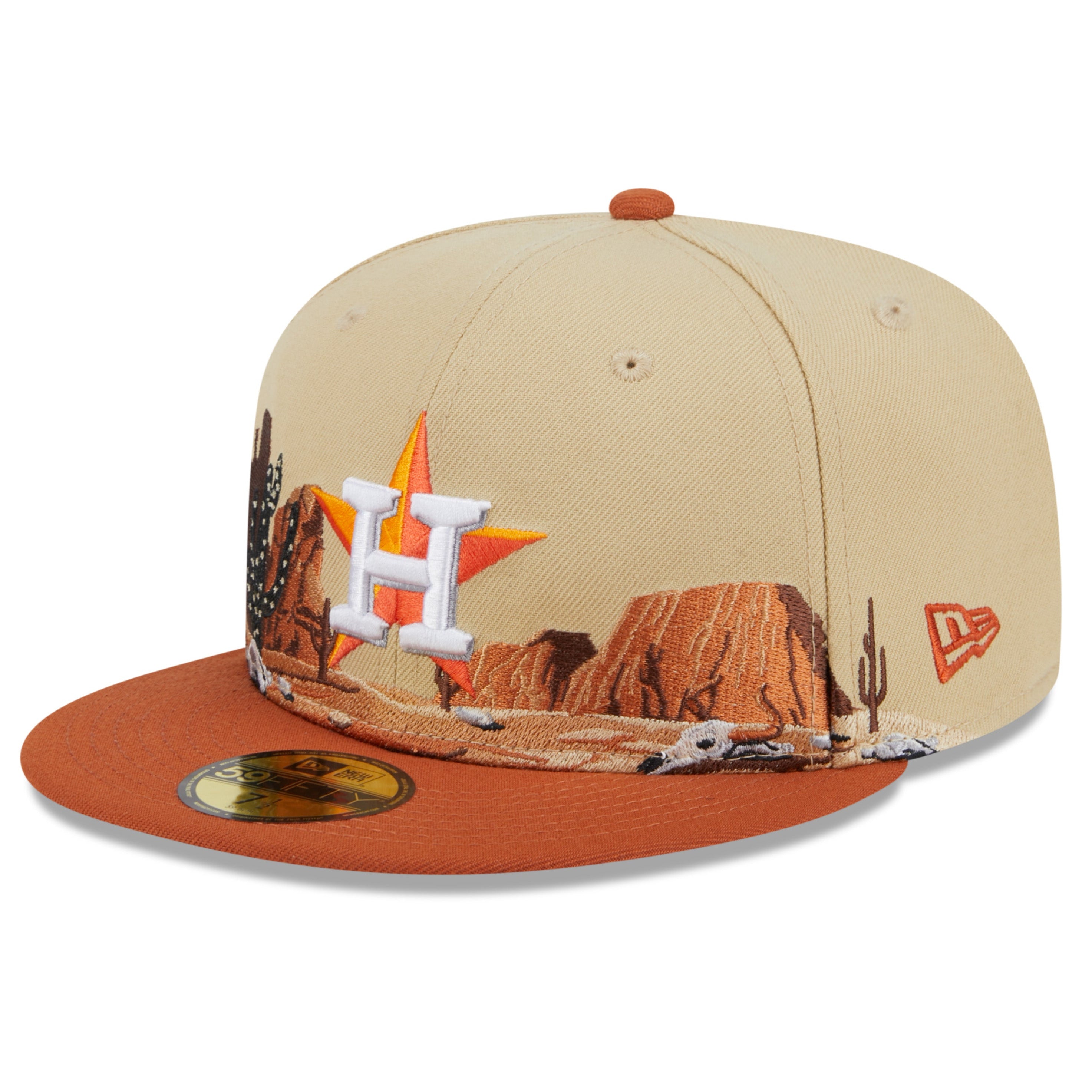 NEW ERA 59FIFTY MLB HOUSTON ASTROS TEAM LANDSCAPE TWO TONE / GREY UV FITTED CAP