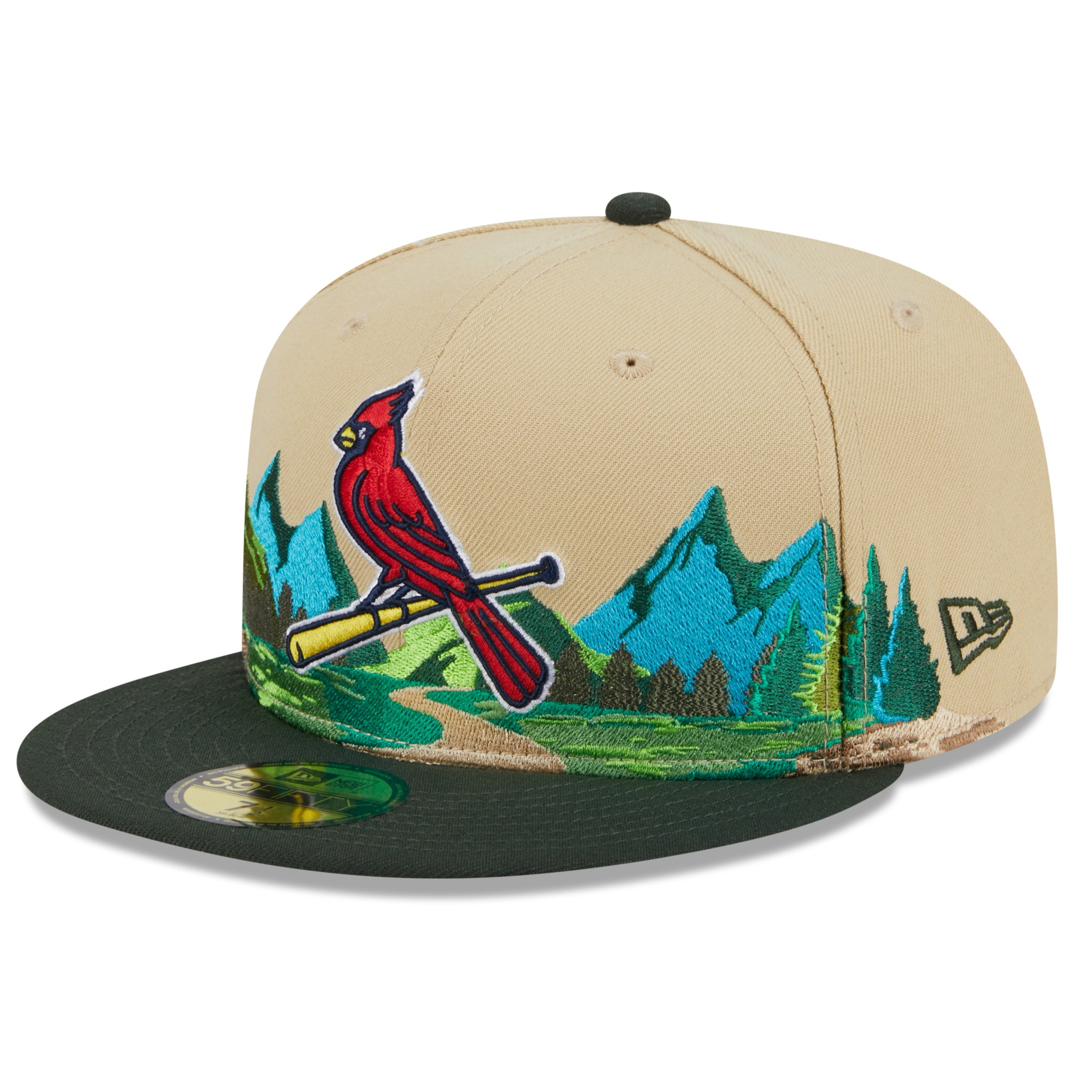 NEW ERA 59FIFTY MLB ST. LOUIS CARDINALS TEAM LANDSCAPE TWO TONE / GREY UV FITTED CAP