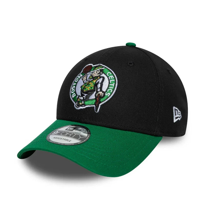BOSTON CELTICS NBA CAP BLACK GREEN UV NEW ERA 9FORTY