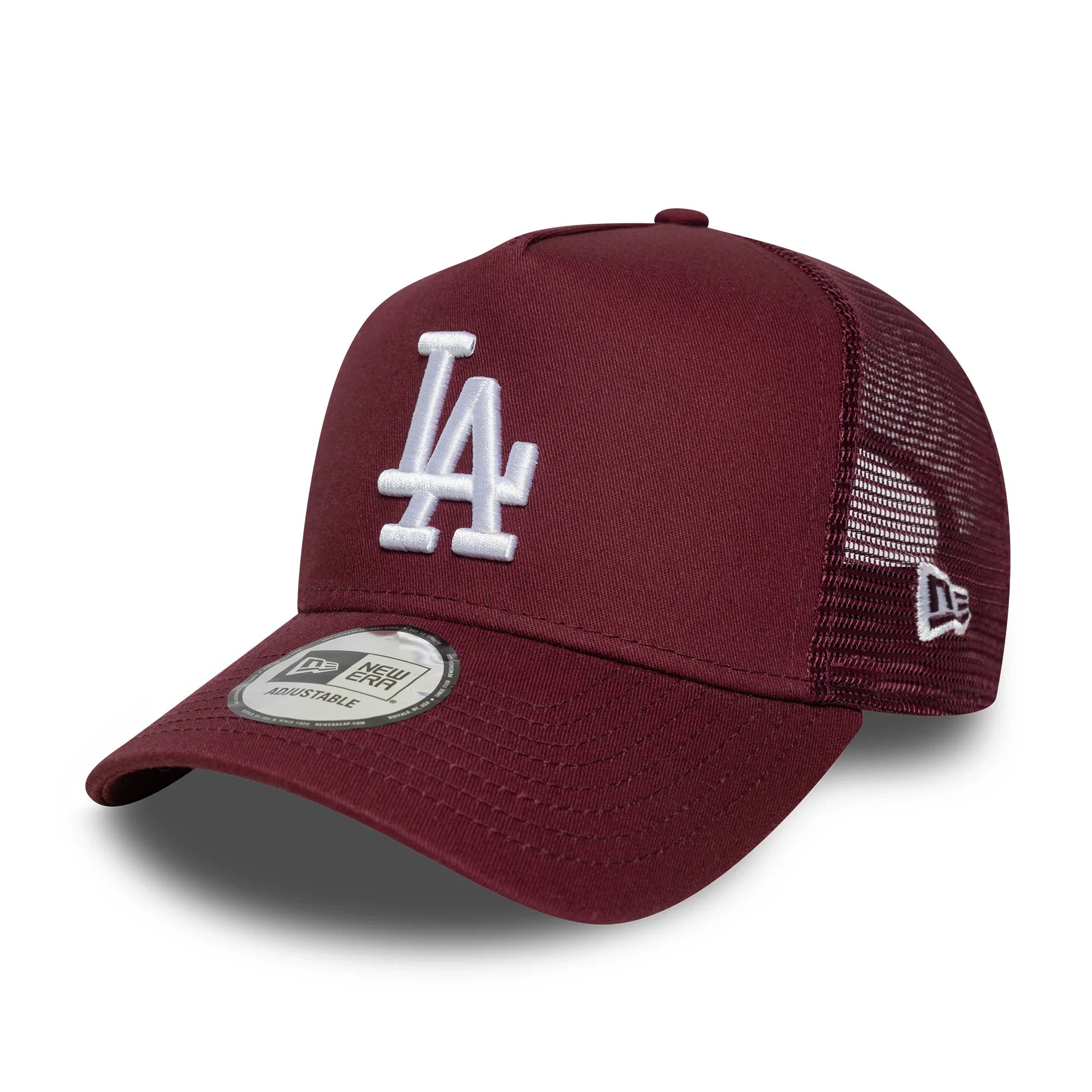 LOS ANGELES DODGERS MLB DARK RED NEW ERA A-FRAME TRUCKER