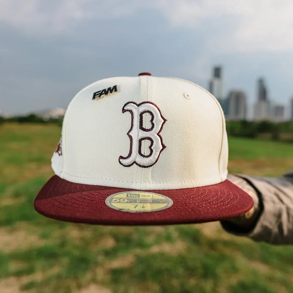 New era boston red sox fitted hat Clearance