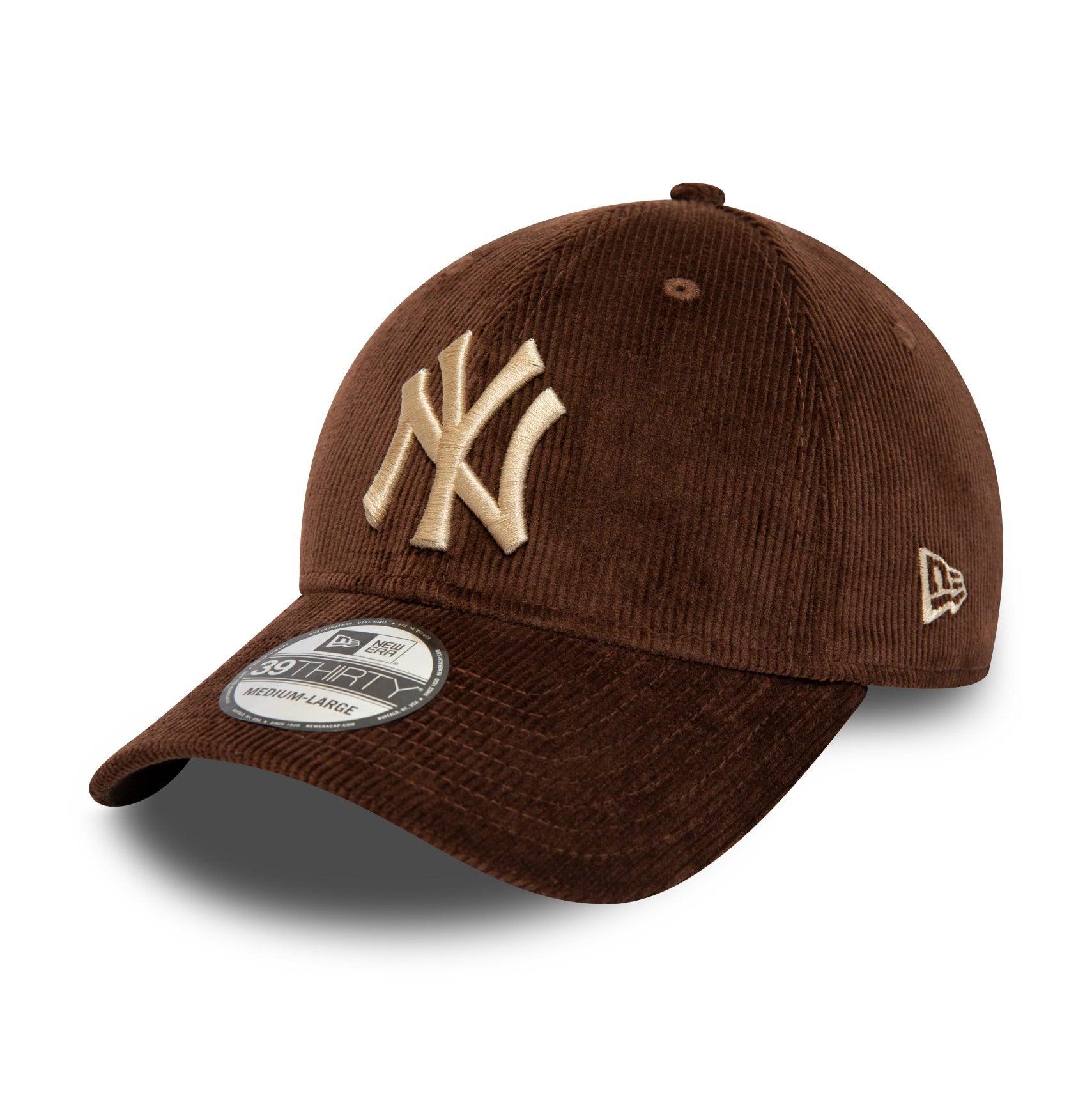 NEW ERA 39THIRTY LEAGUE ESSENTIAL NEW YORK YANKEES CORD BROWN CAP - FAM