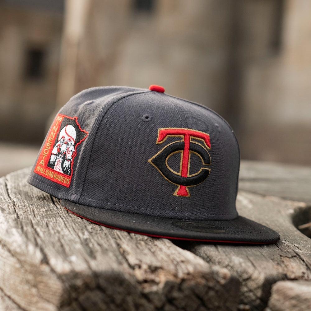 NEW ERA 59FIFTY MLB MINNESOTA TWINS ALL STAR GAME 1965 TWO TONE / SCARLET UV FITTED CAP - FAM
