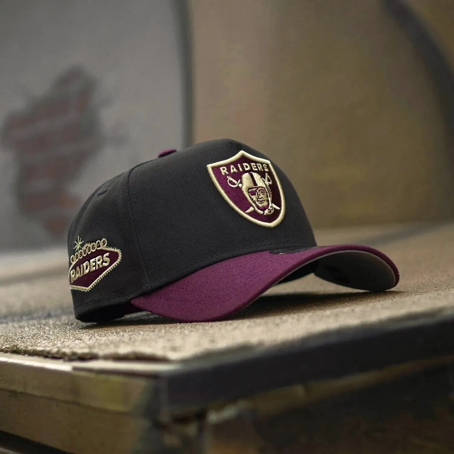 NEW ERA 9FORTY A-FRAME LAS VEGAS RAIDERS TWO TONE GREY UV SNAPBACK