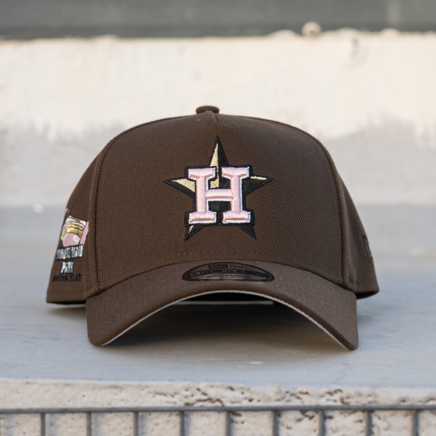 HOUSTON ASTROS MLB WALNUT GRAY UV NEW ERA 9FORTY A-FRAME