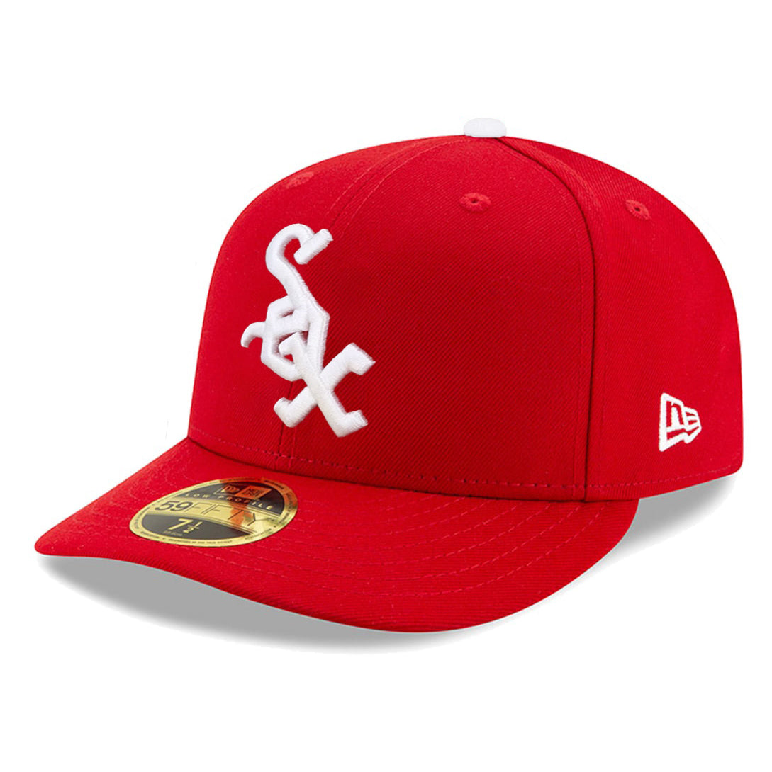 CHICAGO WHITE SOX MLB SCARLET GRAY UV / NEW ERA LOW PROFILE FITTED 59F