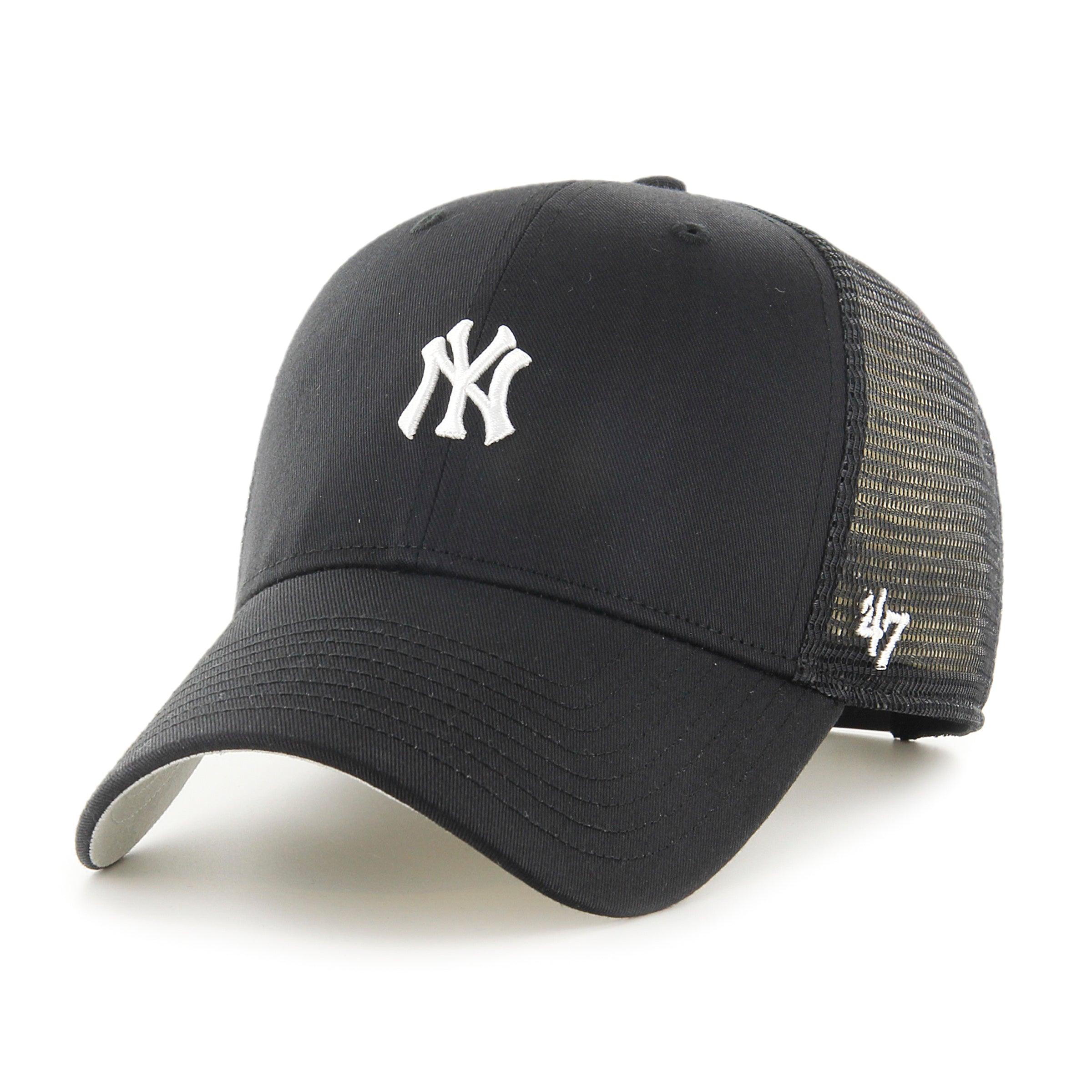 MLB NEW YORK YANKEES BASE RUNNER MESH '47 MVP BLACK CAP – FAM