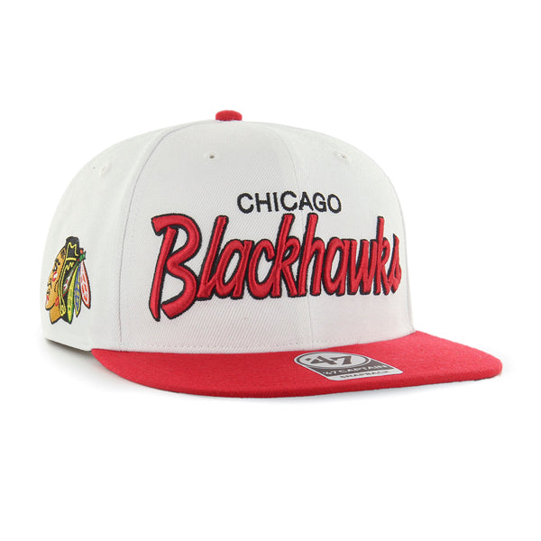 Chicago Blackhawks Fitted Hats, Blackhawks Fitted Caps, Flat-Brim