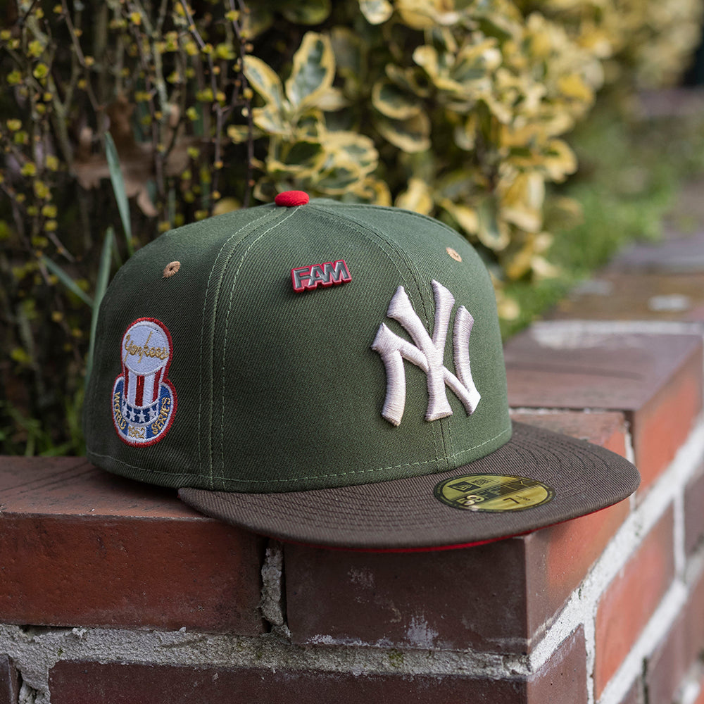 New York Yankees New Era Two-Tone Color Pack 59FIFTY Fitted Hat - Olive/ Brown