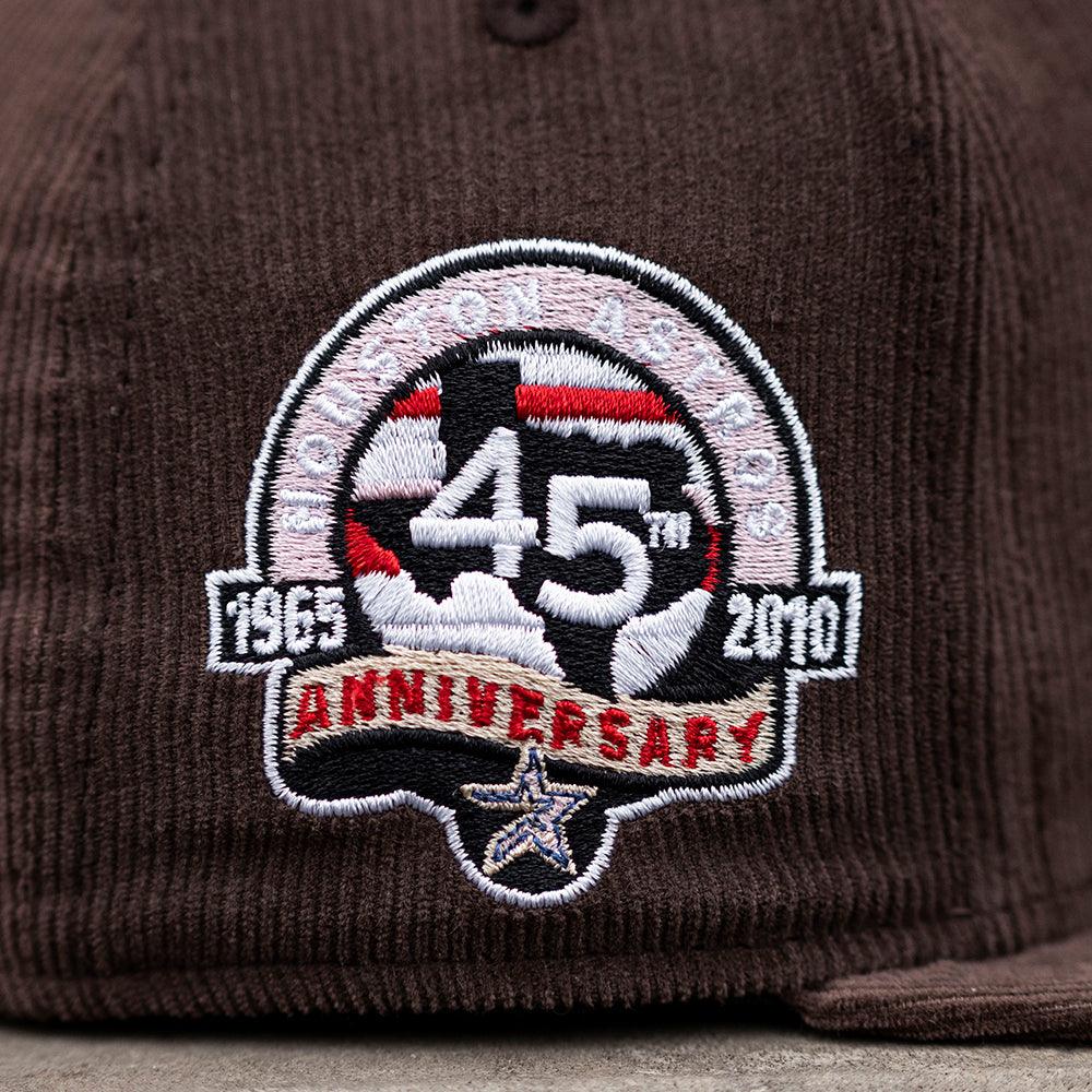 NEW ERA 59FIFTY MLB HOUSTON ASTROS 45TH ANNIVERSARY CORDUROY WALNUT / PINK UV FITTED CAP - FAM