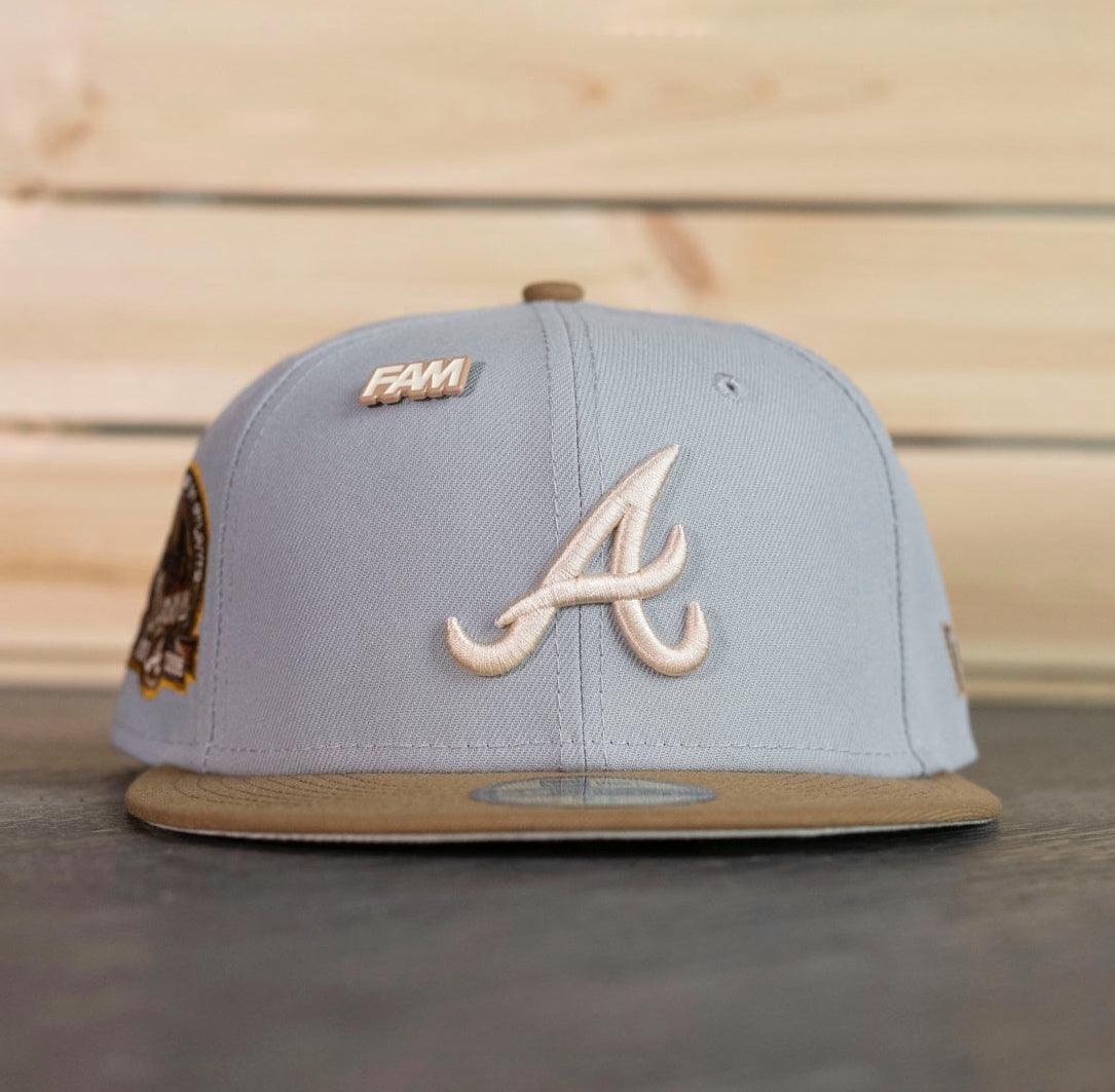 Men's Atlanta Braves New Era White/Brown 40th Anniversary in Atlanta 59FIFTY  Fitted Hat