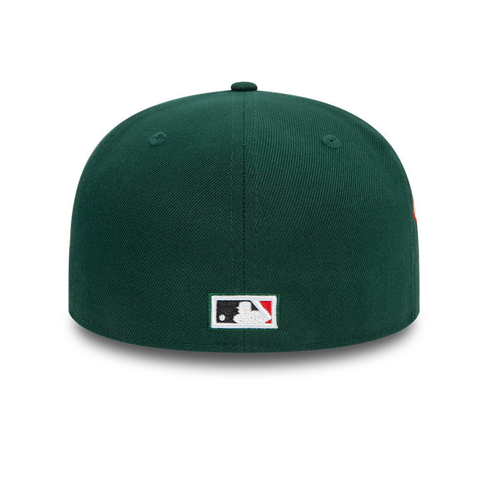 NEW ERA 59FIFTY MLB PATCH COOP ST. LOUIS CARDINALS DARK GREEN FITTED CAP