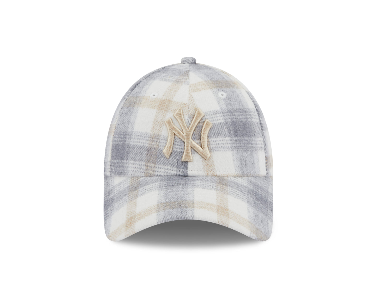 NEW ERA 9FORTY WOMEN MLB NEW YORK YANKEES PLAID GREY CAP