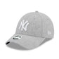 NEW ERA 9FORTY WOMEN MLB NEW YORK YANKEES WOOL GREY CAP