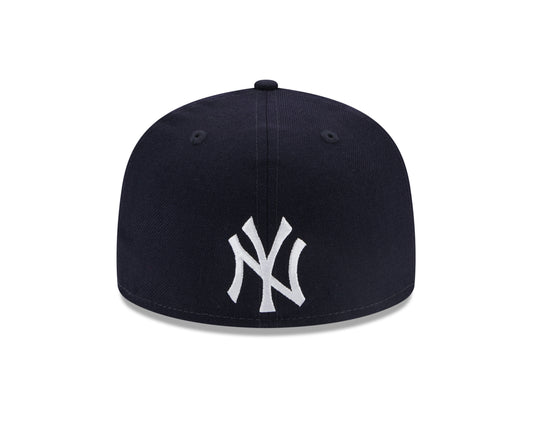 NEW ERA 59FIFTY MLB NEW YORK YANKEES REVERSE LOGO WORLD SERIES 1996 NAVY / GREY UV FITTED CAP