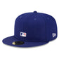 NEW ERA 59FIFTY MLB LOS ANGELES DODGERS REVERSE LOGO WORLD SERIES 1988 BLUE / GREY UV FITTED CAP