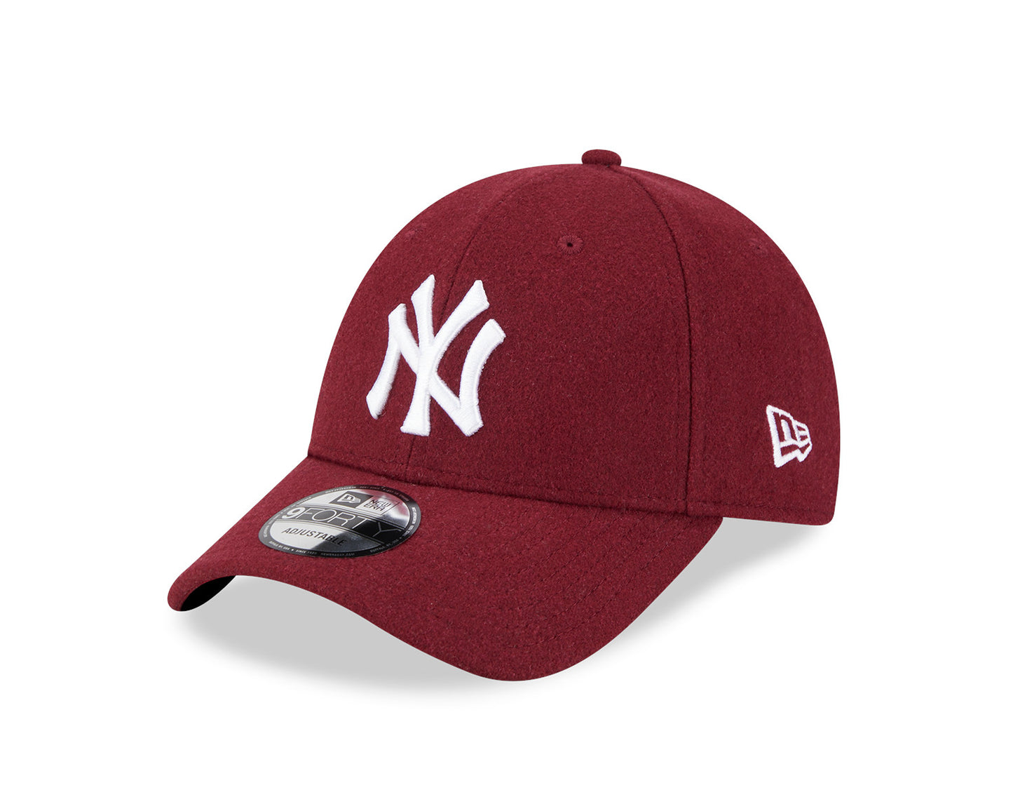 NEW ERA 9FORTY MLB NEW YORK YANKEES MELTON WOOL RED CAP