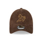 NEW ERA 9FORTY MLB OAKLAND ATHLETICS WIDE CORD BROWN CAP