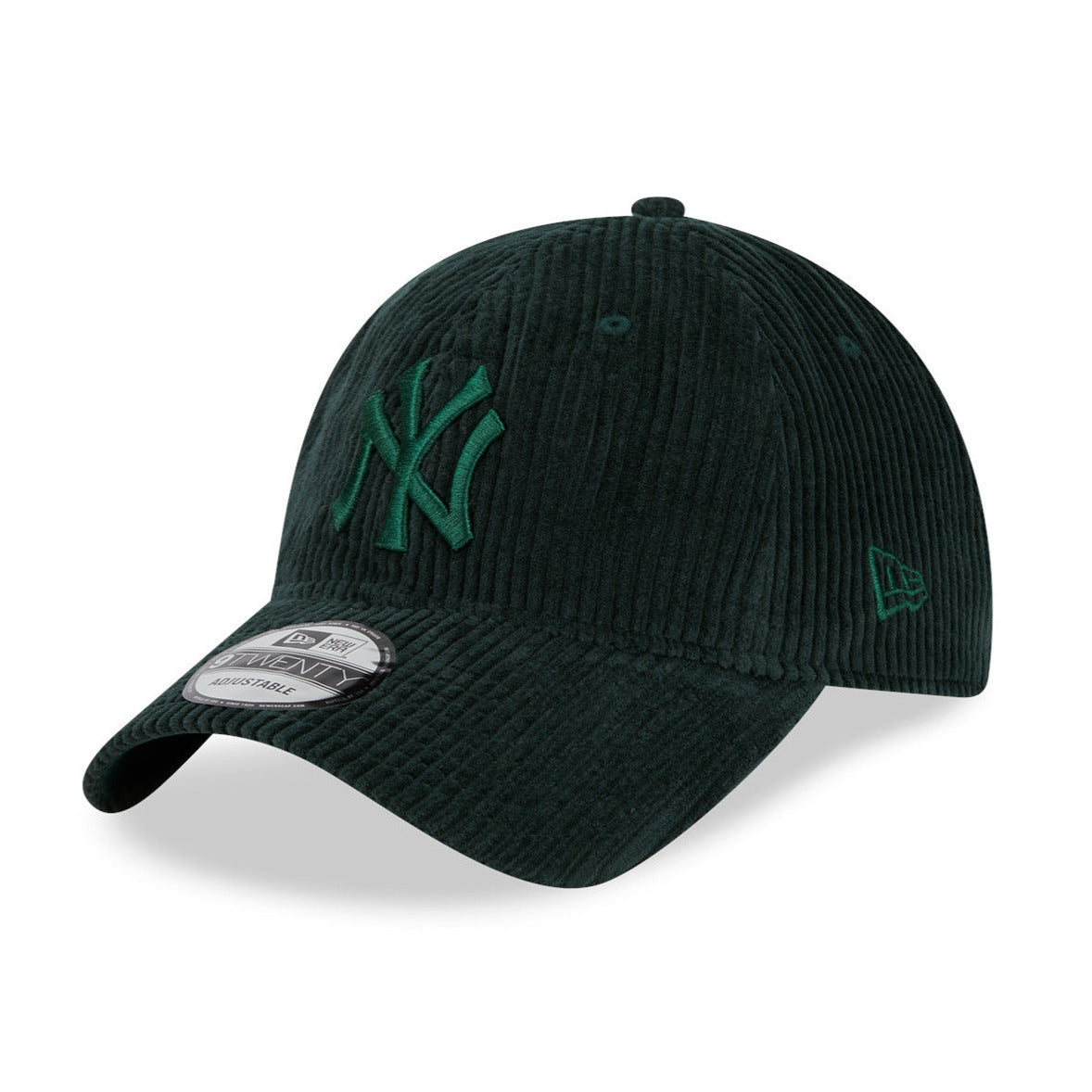 NEW ERA 9TWENTY MLB NEW YORK YANKEES WIDE CORD GREEN CAP