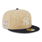 NEW ERA 59FIFTY MLB NEW YORK YANKEES HARRIS TWEED TWO TONE / GREY UV FITTED CAP