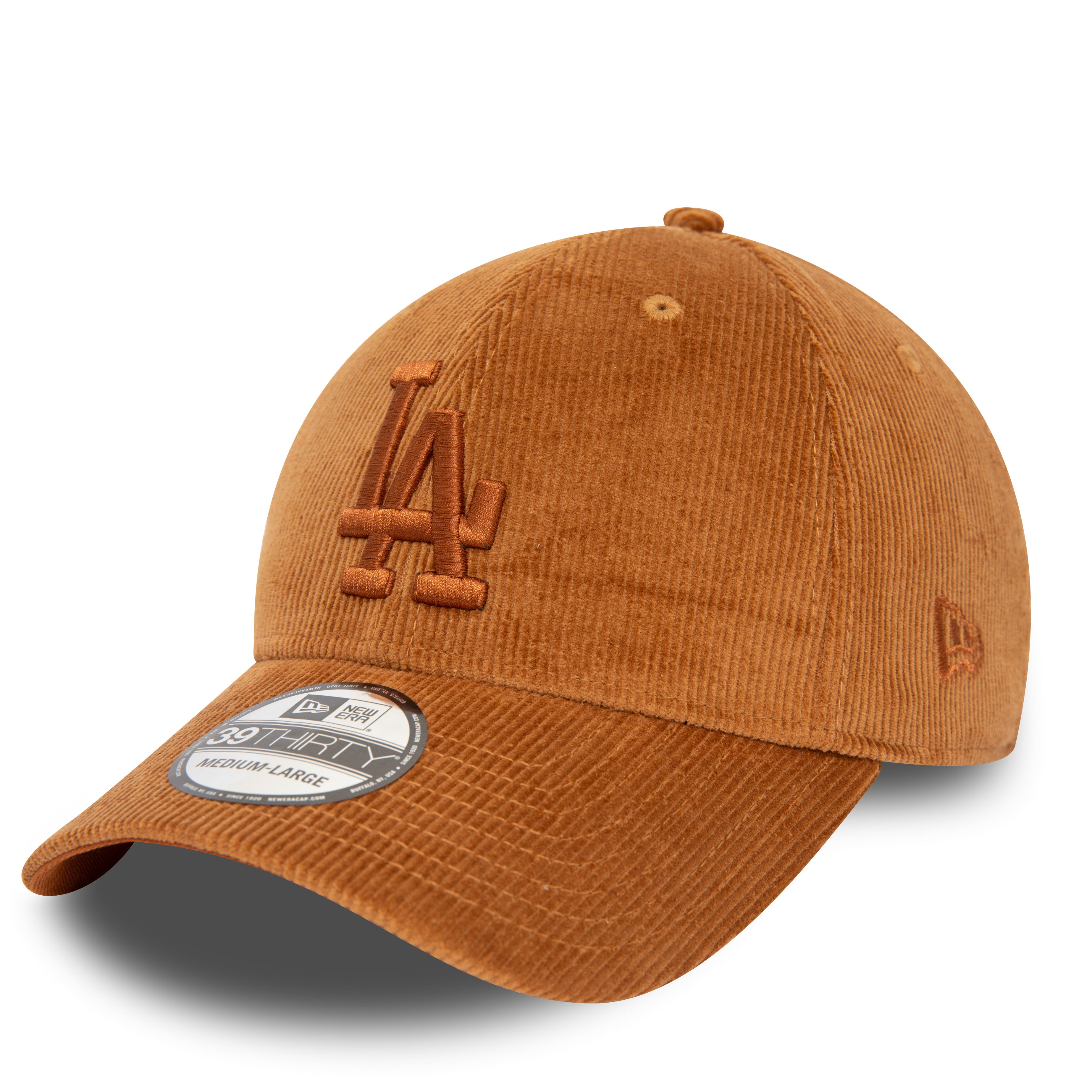 NEW ERA 39THIRTY CORD LOS ANGELES DODGERS BROWN CAP
