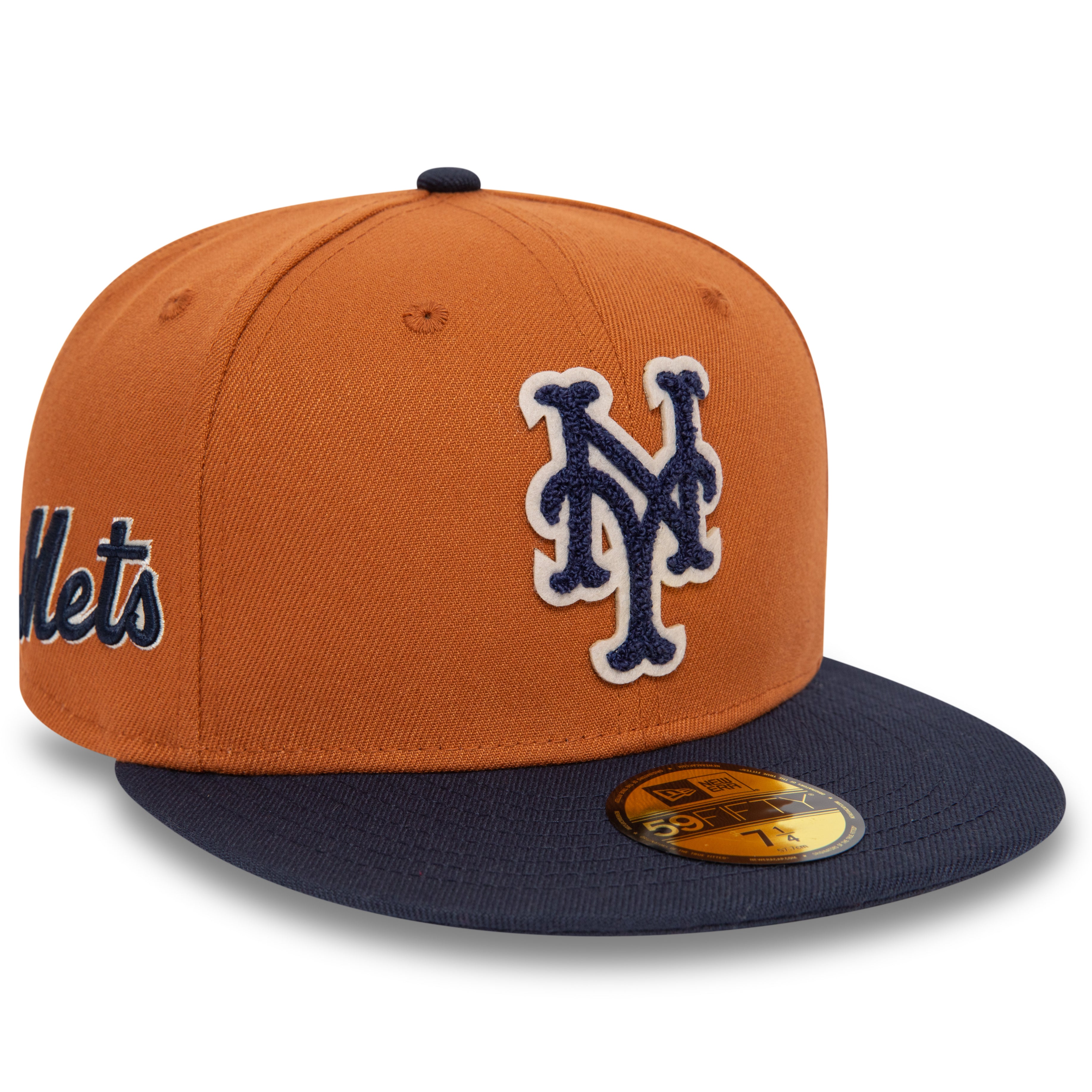 NEW ERA 59FIFTY MLB NEW YORK METS BOUCLE TWO TONE FITTED CAP