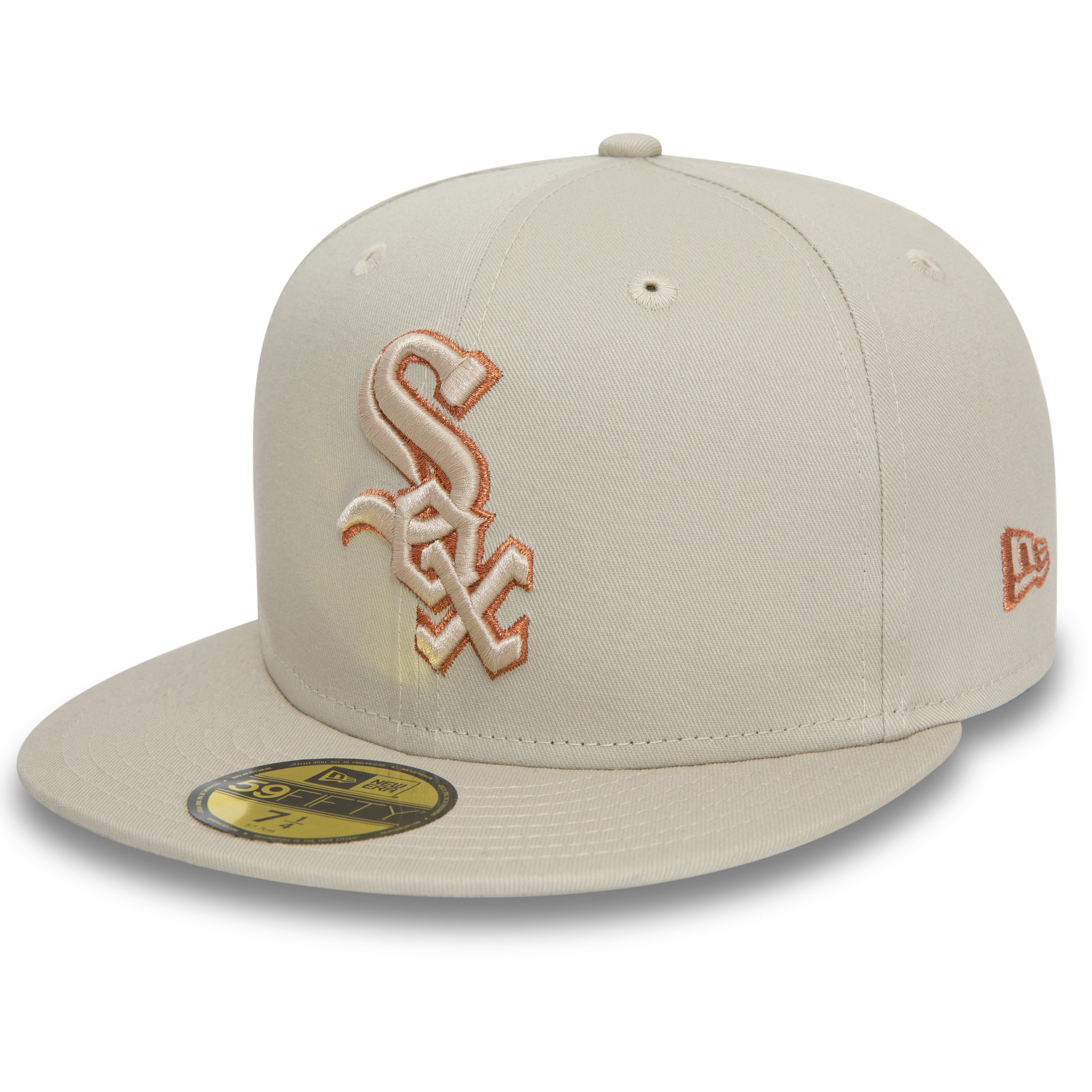 NEW ERA 59FIFTY MLB CHICAGO WHITE SOX METALLIC OUTLINE STONE FITTED CAP