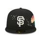 NEW ERA 59FIFTY MLB SAN FRANCISCO GIANTS CHERRY BLOSSOM BLACK / GREY UV FITTED CAP