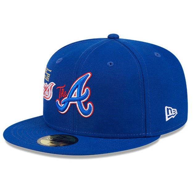 NEW ERA 59FIFTY MLB ATLANTA BRAVES CITYCON BLUE / GREY UV FITTED CAP