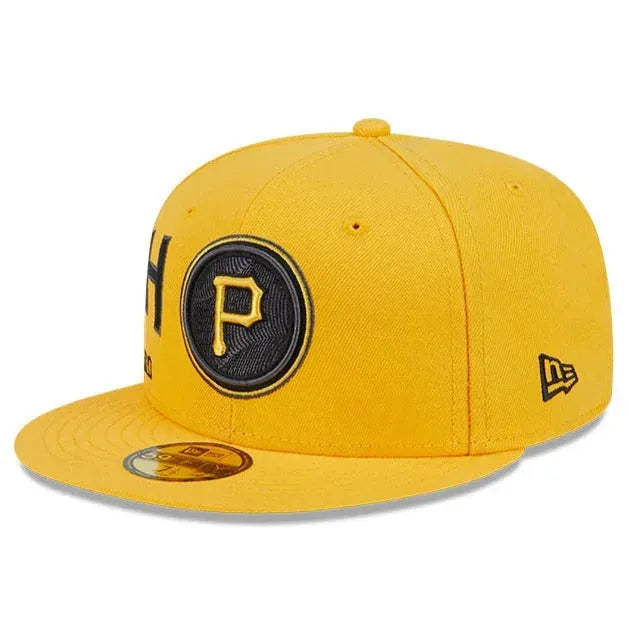 NEW ERA 59FIFTY MLB PITTSBURGH PIRATES CITYCON YELLOW GREY UV FITTED