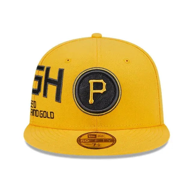 NEW ERA 59FIFTY MLB PITTSBURGH PIRATES CITYCON YELLOW GREY UV FITTED