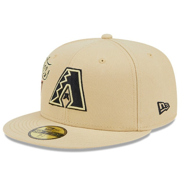 NEW ERA 59FIFTY MLB ARIZONA DIAMONDBACKS CITYCON VEGAS GOLD / GREY UV FITTED CAP
