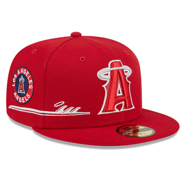 NEW ERA 59FIFTY MLB ANAHEIM ANGELS CITYCON RED / GREY UV FITTED CAP