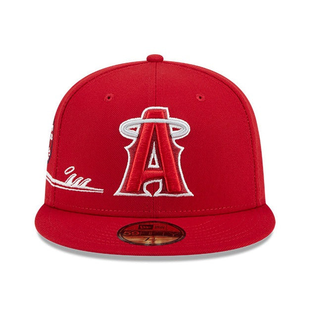 NEW ERA 59FIFTY MLB ANAHEIM ANGELS CITYCON RED / GREY UV FITTED CAP