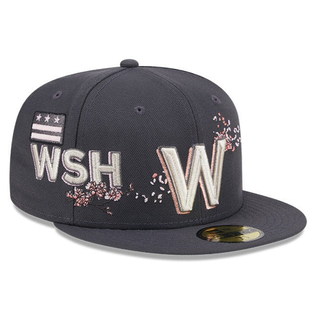 NEW ERA 59FIFTY MLB WASHINGTON NATIONALS CITYCON GRAPHITE GREY / GREY UV FITTED CAP