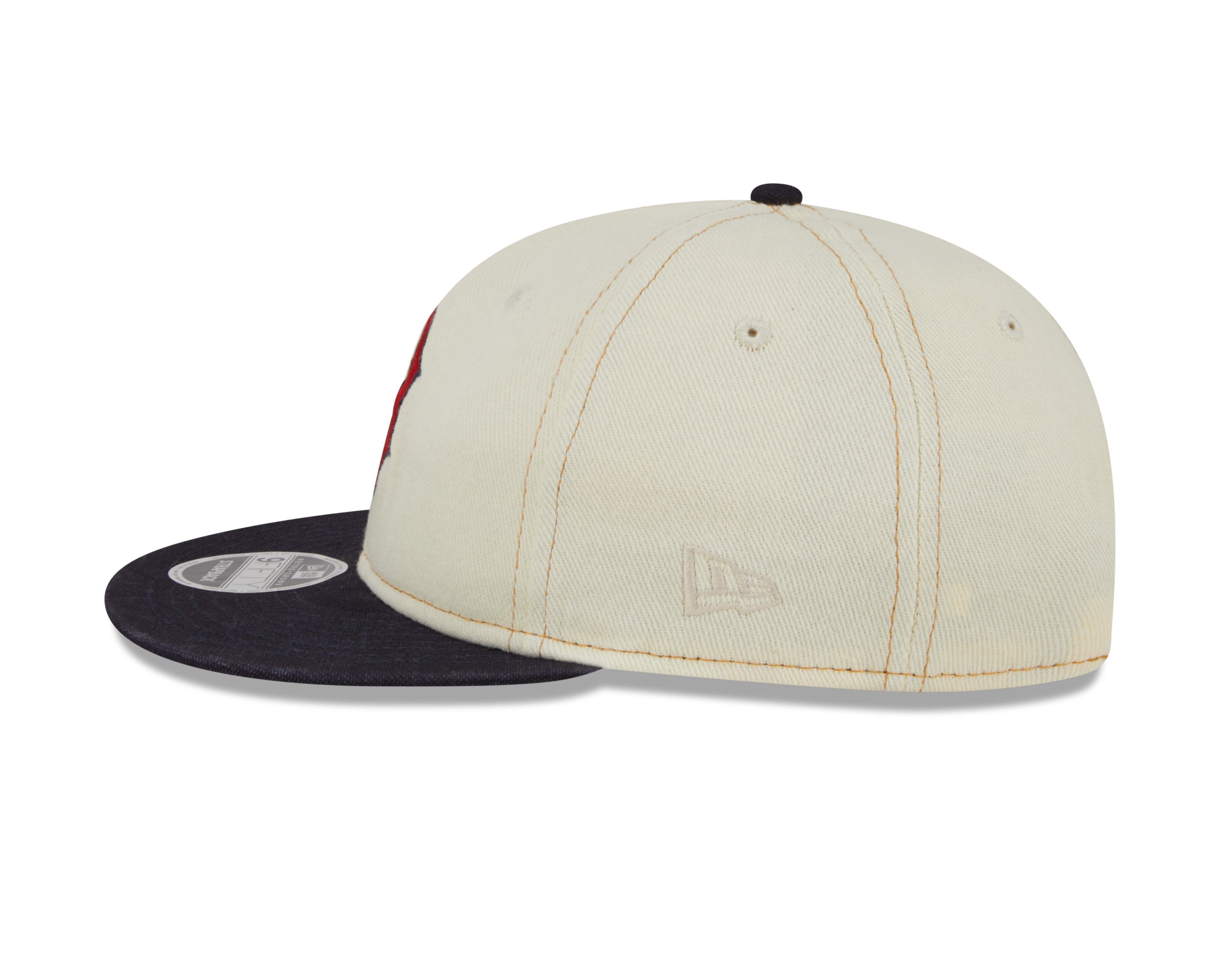 NEW ERA RC9FIFTY OF MLB BOSTON RED SOX CHROME DENIM STRAPBACK CAP