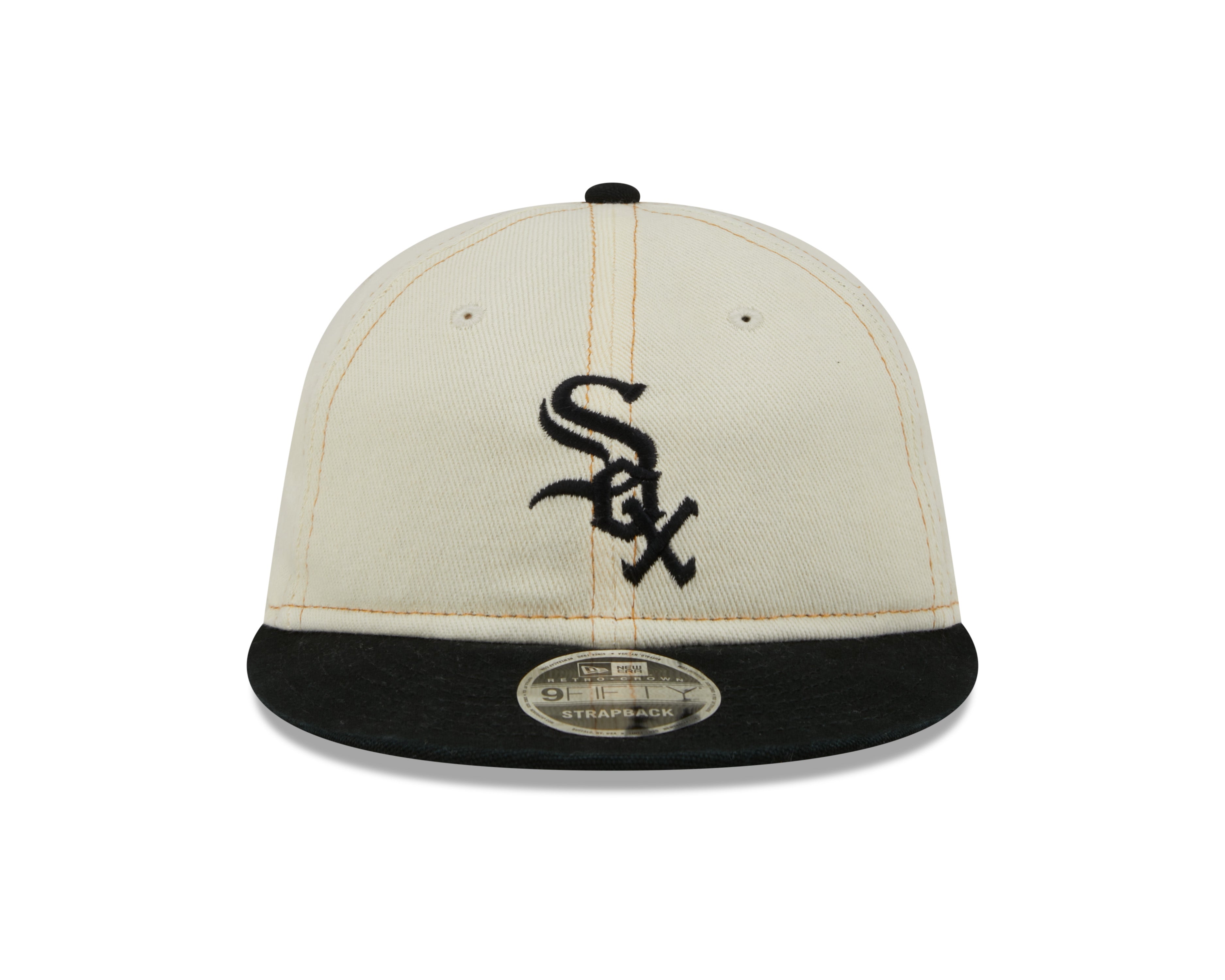 NEW ERA RC9FIFTY OF MLB CHICAGO WHITE SOX CHROME DENIM STRAPBACK CAP