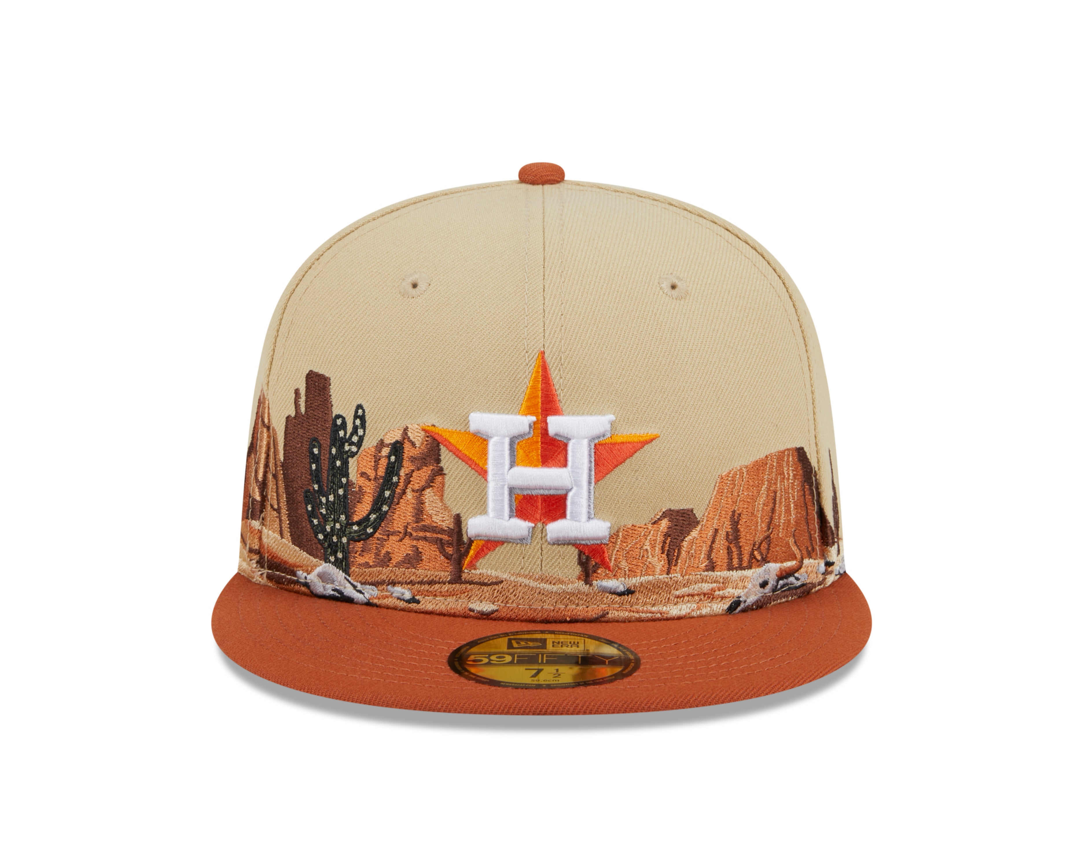 NEW ERA 59FIFTY MLB HOUSTON ASTROS TEAM LANDSCAPE TWO TONE / GREY UV FITTED  CAP