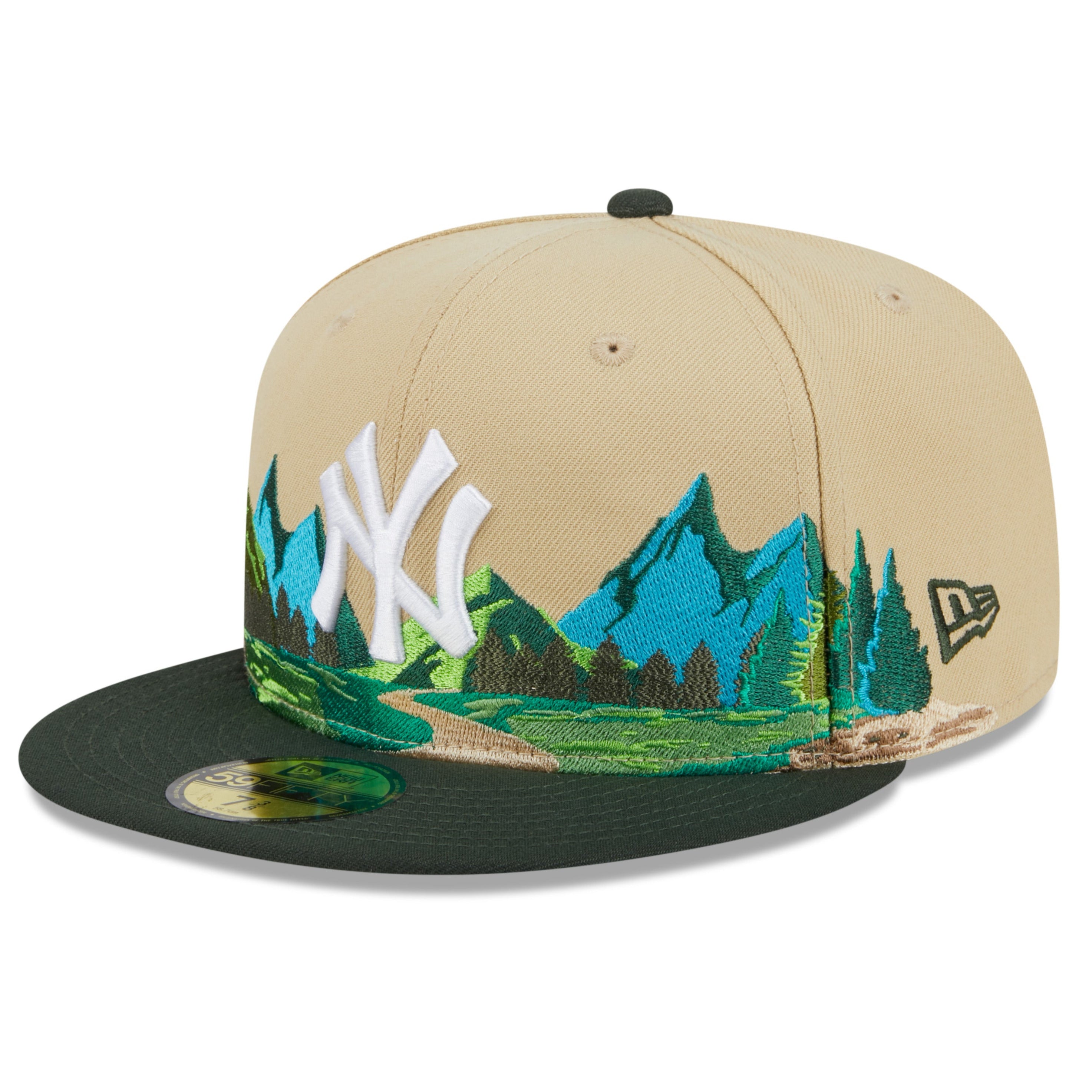 NEW ERA 59FIFTY MLB NEW YORK YANKEES TEAM LANDSCAPE TWO TONE / GREY UV FITTED CAP