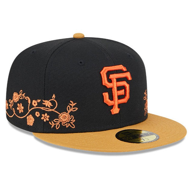 NEW ERA 59FIFTY MLB SAN FRANCISCO GIANTS FLORAL VINE TWO TONE / GREY UV FITTED CAP