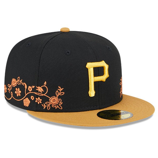 NEW ERA 59FIFTY MLB PITTSBURGH PIRATES FLORAL VINE TWO TONE / GREY UV FITTED CAP