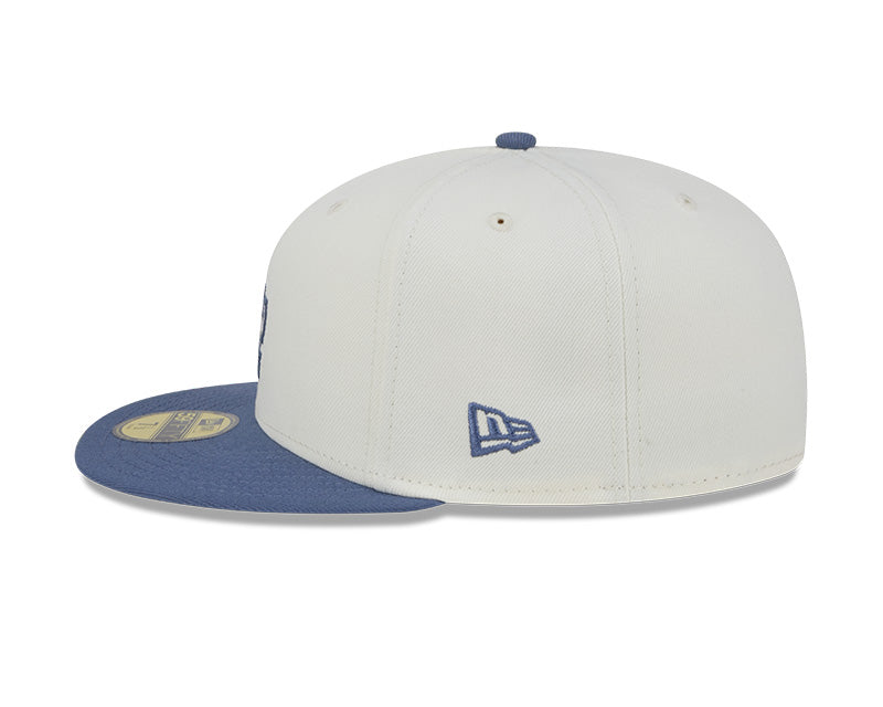 NEW ERA 59FIFTY MLB LOS ANGELES DODGERS WAVY CHAINSTITCH TWO TONE / GREY UV FITTED CAP