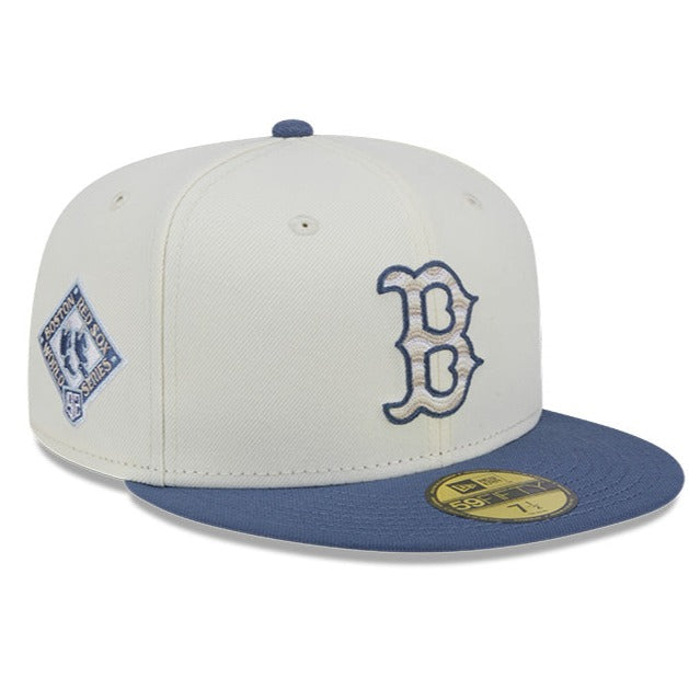 NEW ERA 59FIFTY MLB BOSTON RED SOX WAVY CHAINSTITCH TWO TONE / GREY UV FITTED CAP