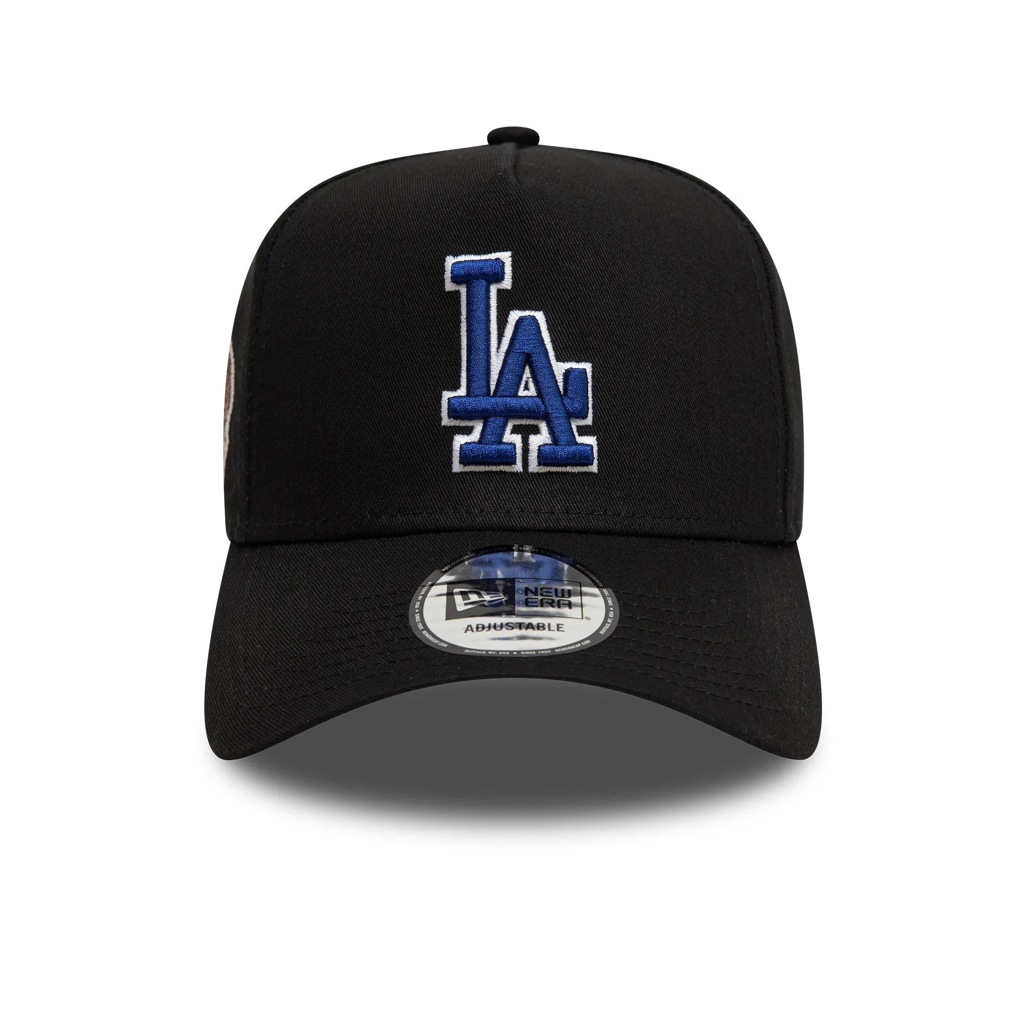 NEW ERA 9FORTY A-FRAME MLB LOS ANGELES DODGERS WORLD SERIES BLACK SNAPBACK CAP - FAM