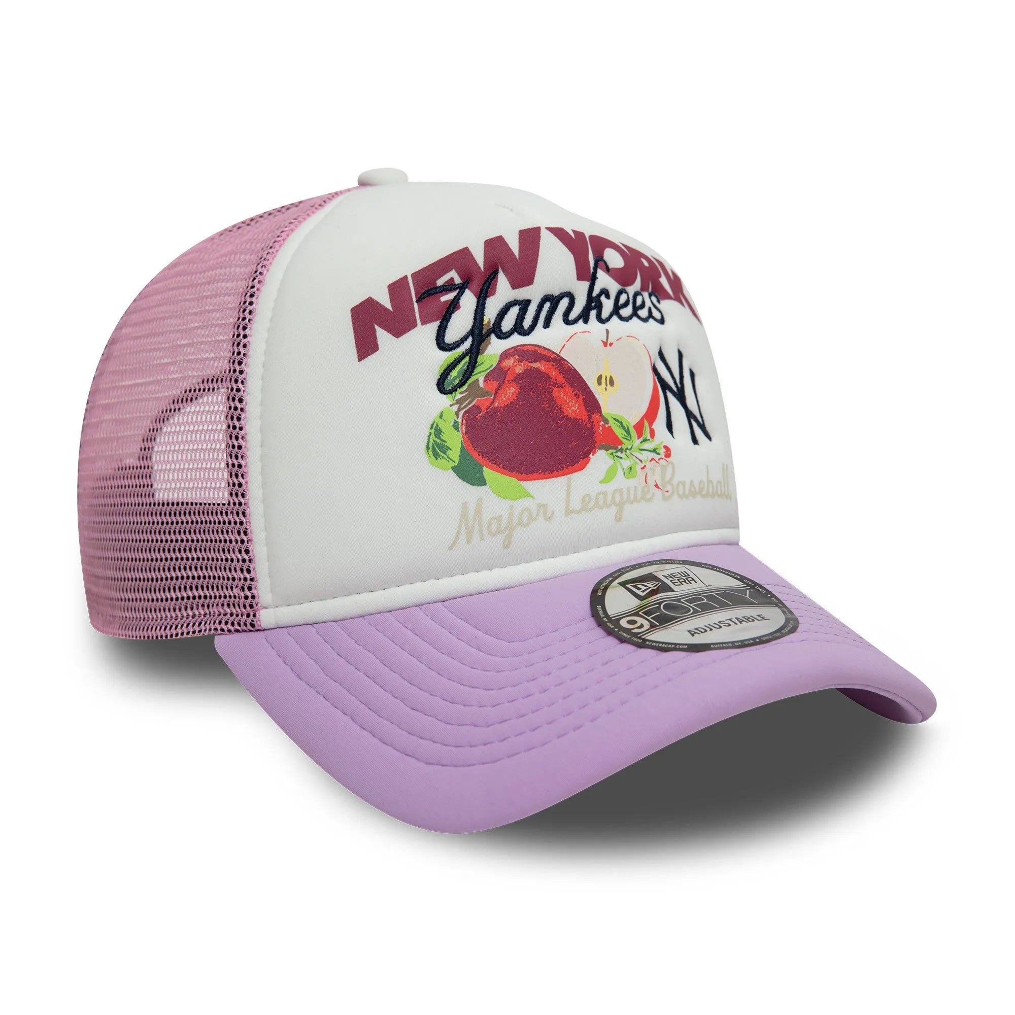 NEW ERA 9FORTY A-FRAME TRUCKER MLB NEW YORK YANKEES FRUIT GRAPHIC TWO