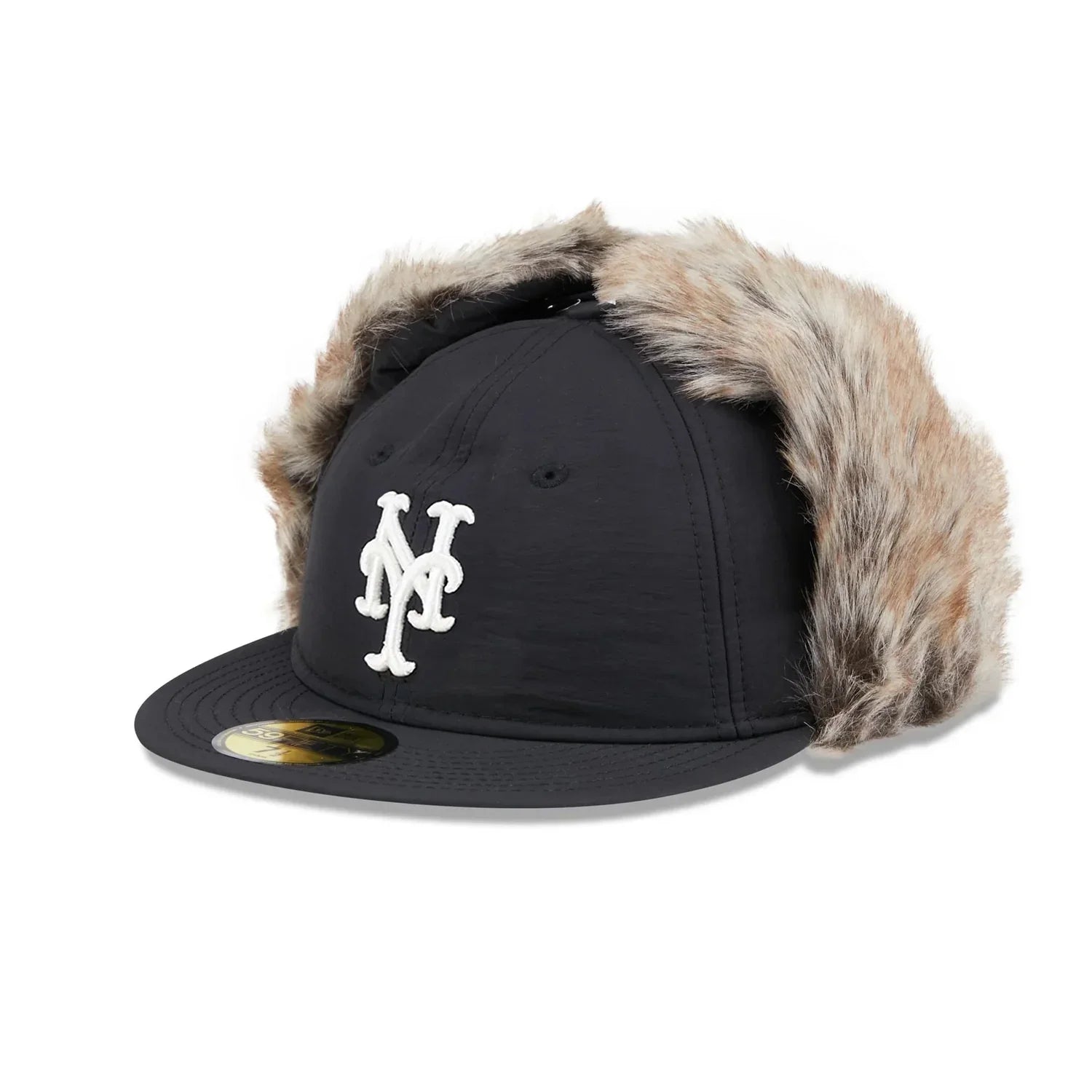 NEW YORK METS MLB BLACK RETRO CROWN / NEW ERA 59FIFTY FITTED CAP